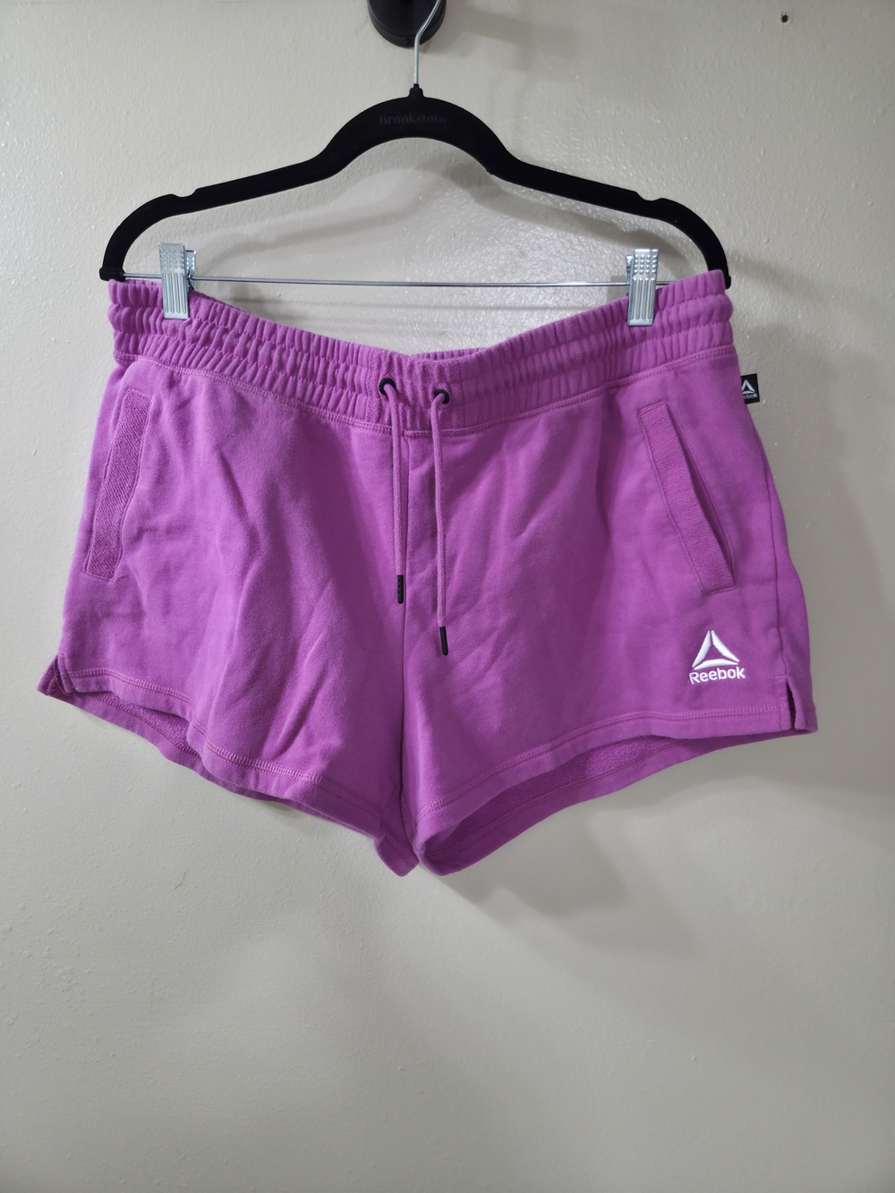 Reebok Women's Fushia/Magenta Drawstring Athletic Shorts